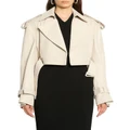 Sass & Bide The Undoing Cropped Trench in Cream 8