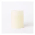 Vue Flameless Wax Candle 10x17cm in Cream White