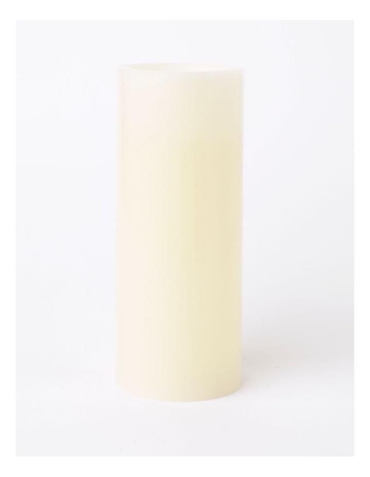 Vue Flameless Wax Candle 10x25cm in Cream White