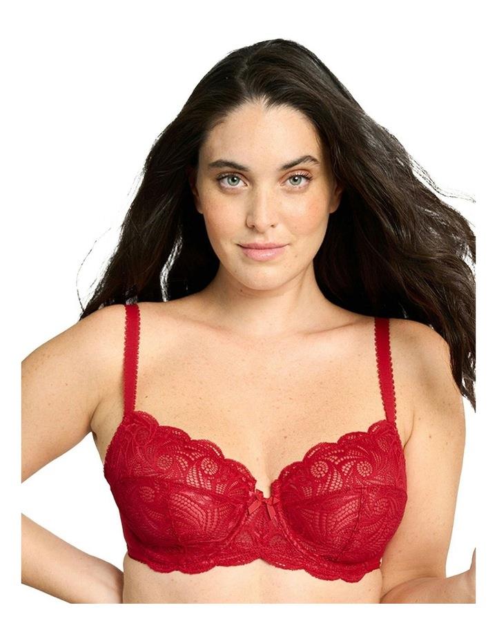 Sans Complexe Ariane Full Cup Underwire Lace Bra in Jester Red 10D