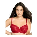 Sans Complexe Ariane Full Cup Underwire Lace Bra in Jester Red 20DD