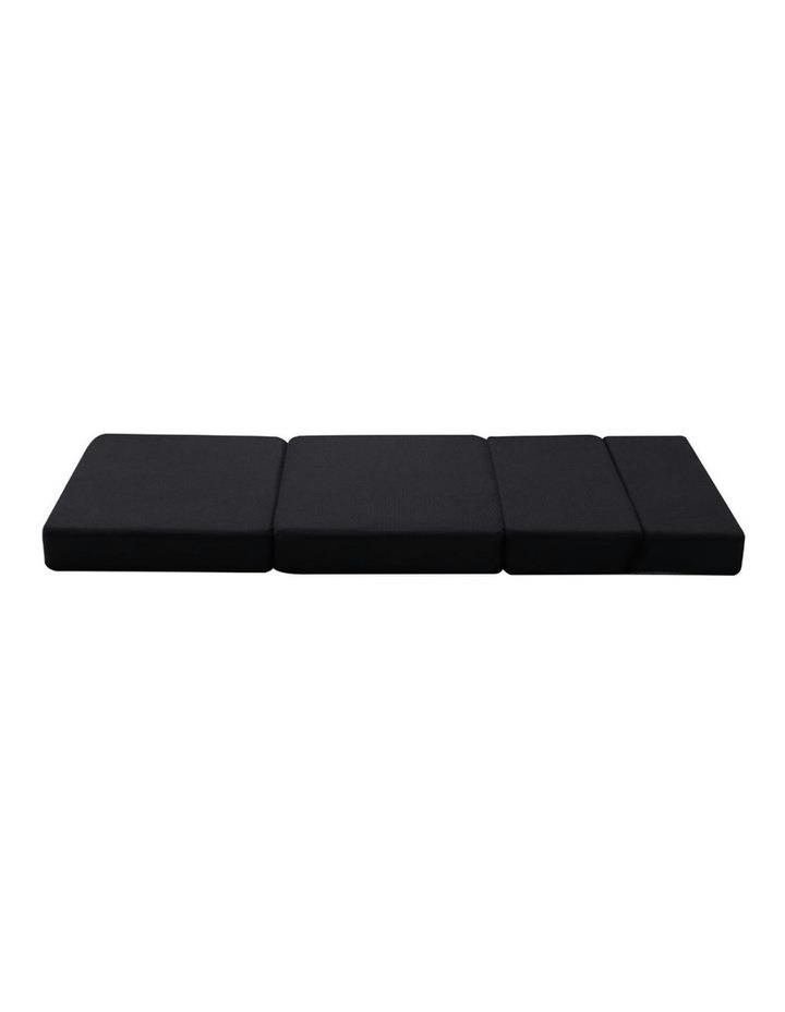 GOMINIMO Foldable Foam Mattress Single With Mesh Covers in Black