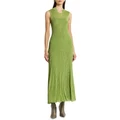 Sass & Bide Knit Dress in Metallic Lime XS