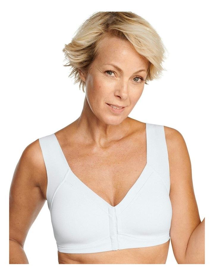 Naturana Wellness Padded Wirefree Front Close Bra in White 18D