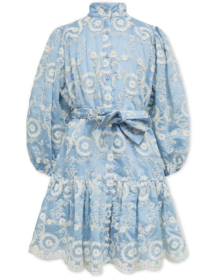 Bardot Junior Mila Mini Shirt Dress in Blue 4