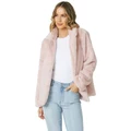 Sass Fern Fur Jacket in Pink Blush 10