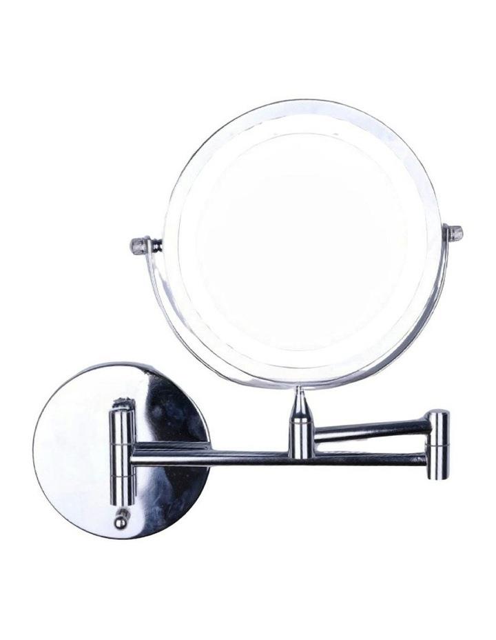 GOMINIMO 8 Inch Double-Sided LED Makeup Vanity Mirror in Silver