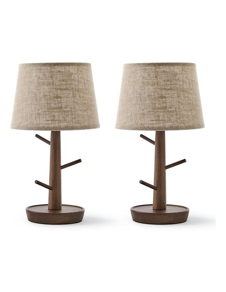 Sherwood Marilyn Table Lamp with Jewellery Branch Set of 2 in Brown