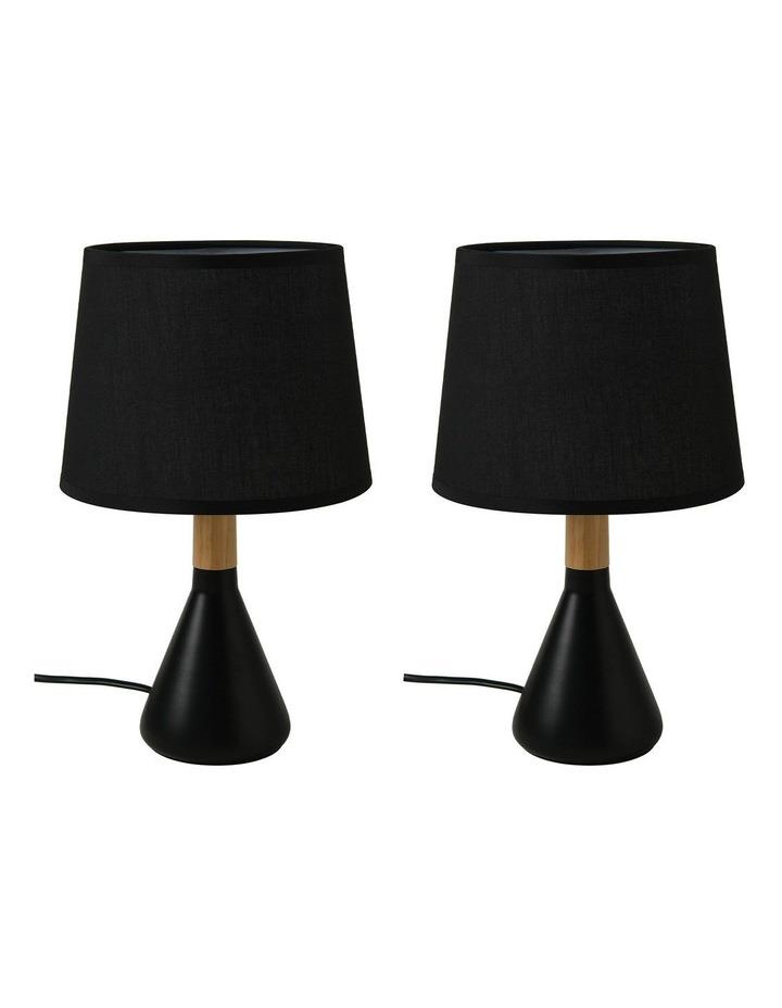 Sherwood Preston Table Lamp Set of 2 in Black