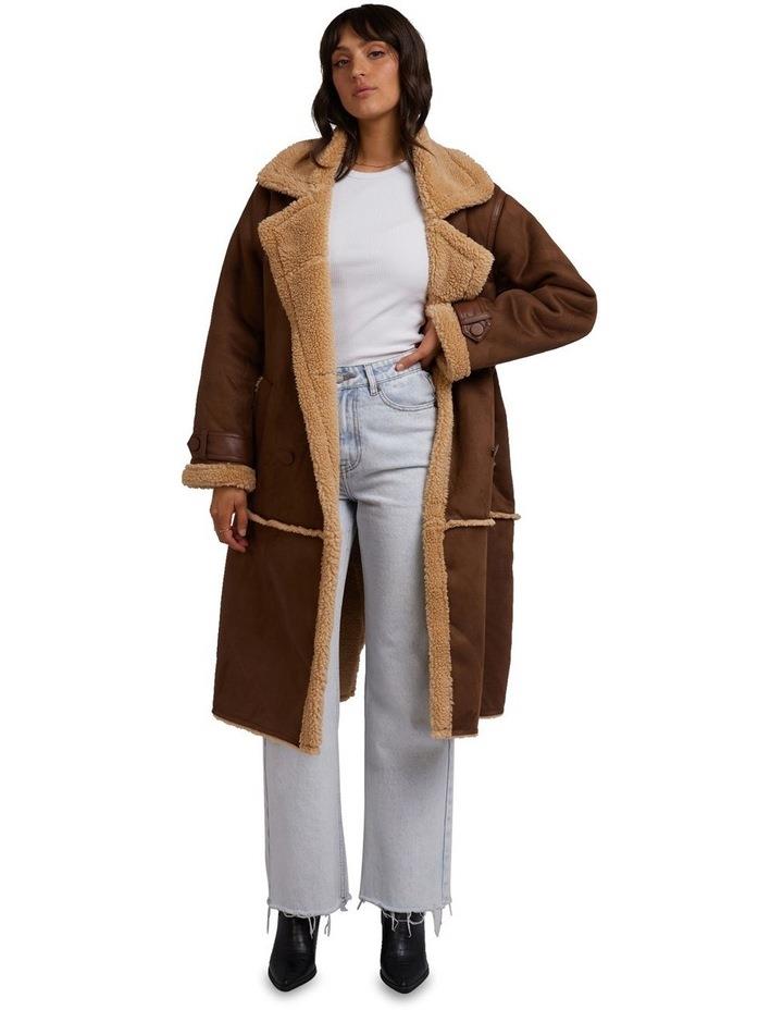 All About Eve Mia Sherpa Coat in Brown 6