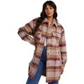 All About Eve Marlo Longline Shacket in Check Assorted 8