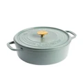 Greenpan Featherweights Casserole with Lid 24cm in Smokey Sky Blue