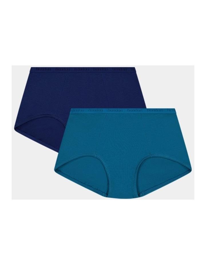Bendon Body Cotton Full Brief Twinpack in Medieval Blue/Ink Blue Navy XL