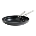 KitchenAid Forged Hardened Non-Stick Frying Pan Set in Black