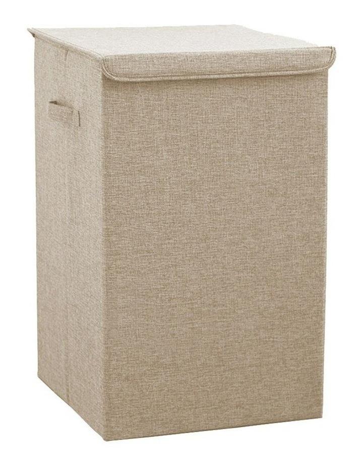 SOGA Medium Collapsible Laundry Hamper Storage Box in Beige