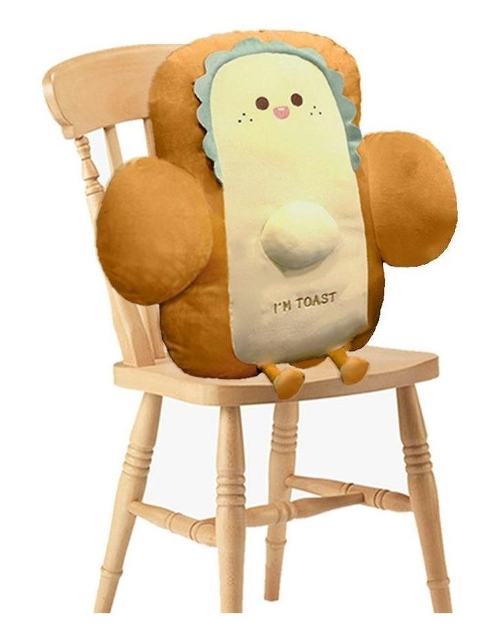 SOGA Cute Face Toast Bread Cushion Stuffed Car Seat Plush 58cm in Beige