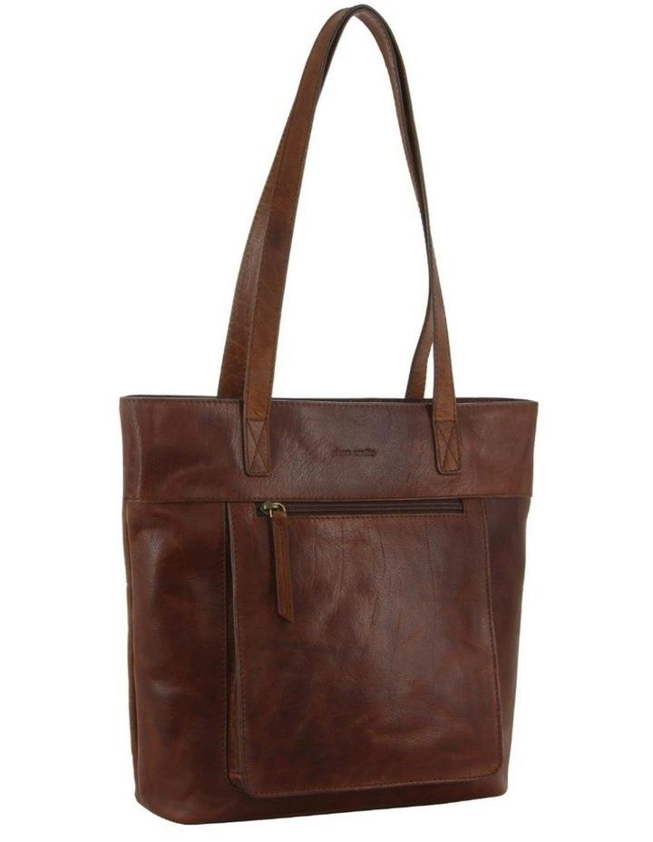 PIERRE CARDIN Leather Tote Bag in Tan