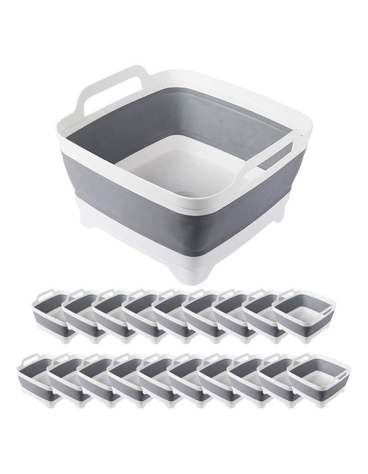 Boutique Retailer Collapsible Strainer Travel Basket 20 Pack in Grey/White Assorted