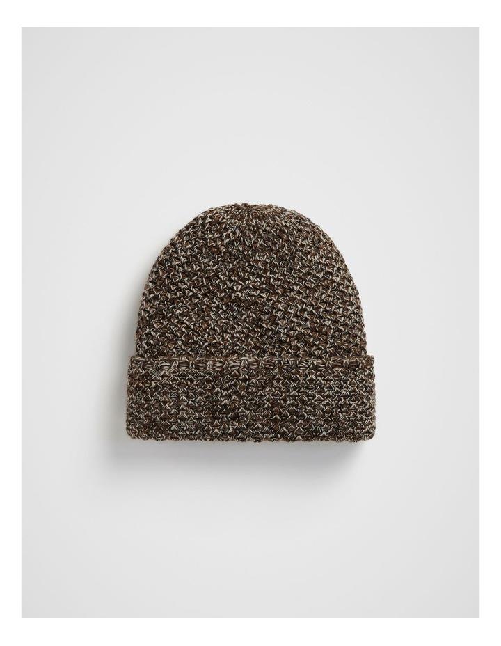 Seed Heritage Twist Knit Beanie in Brown One Size