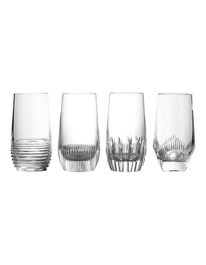 Waterford Mixology Hiball 430ml, Mixed Set of 4 Clear