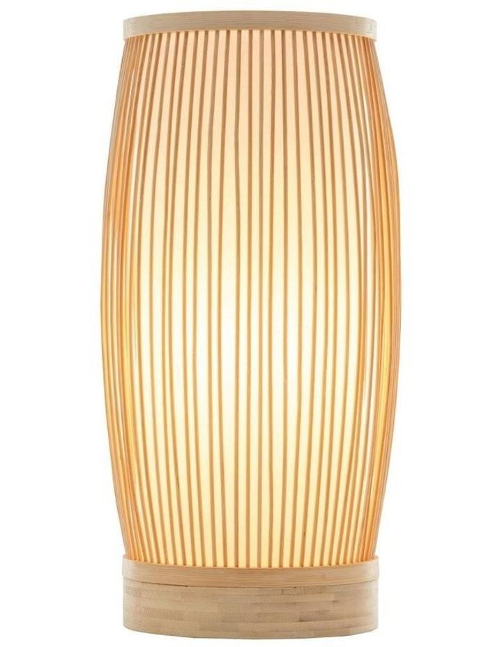 Orient Woven Bamboo Cylinder Table Lamp in Natural