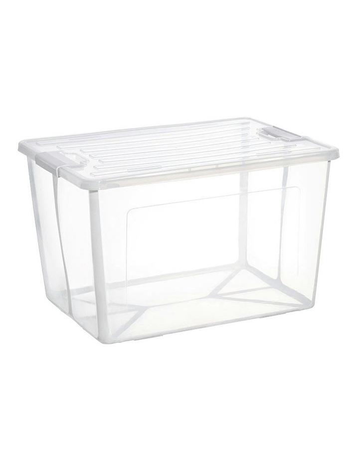 BR Home Collapsible Modular Clear Foldable Storage Box in Natural