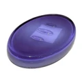 Creative Home Oval Soap Dish Holder Plate in Purple