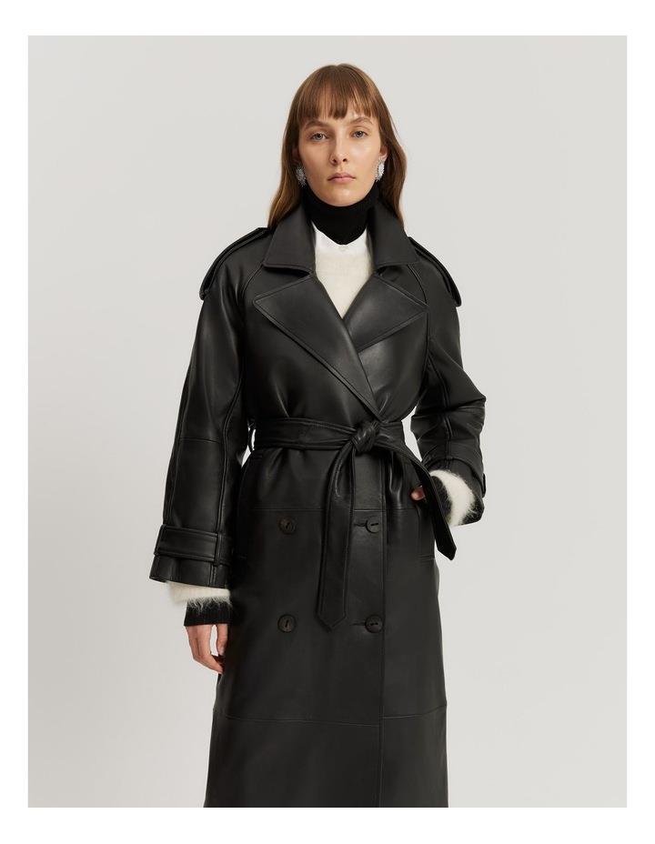 Country Road Leather Trench in Black XXS/XS