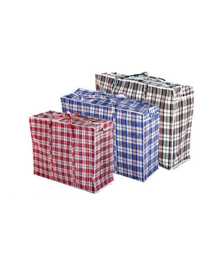 Boutique Retailer Jumbo Stripe Storage Bags with Zips x10 in Multi Assorted
