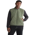 Calvin Klein Signature Quilt Vest in Green M