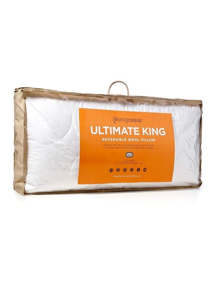 MiniJumbuk Ultimate King Pillow in White King - Med Med