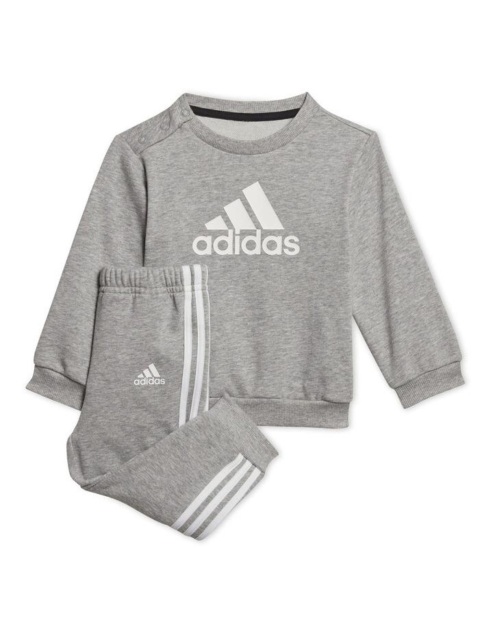Adidas Badge of Sport French Terry Jogger in Medium Grey Heather Grey Marle 6-9 Months