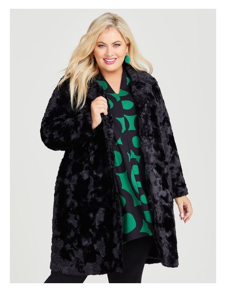 Taking Shape Faux Fur Willow Coat in Black 12
