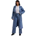 All About Eve Rio Trench Coat in Blue Denim 8