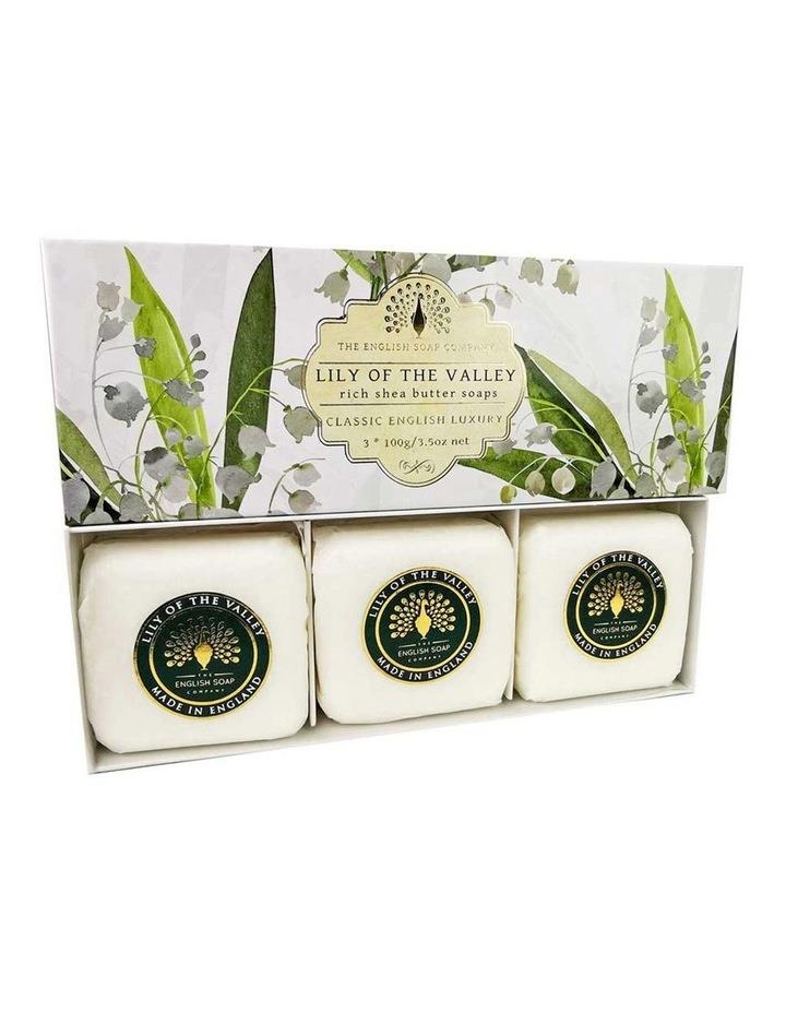 English Soap Company Lily of the Valley Soap Bars Gift Set 3x100g Assorted