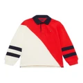 Tommy Hilfiger Colour-Blocked Long Sleeve Polo Shirt (8-16 Years) in Red 14