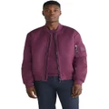 Calvin Klein Recycled Sateen Iconic Bomber Jacket in Purple S