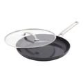 Greenpan Omega Frypan With Lid 30cm in Black