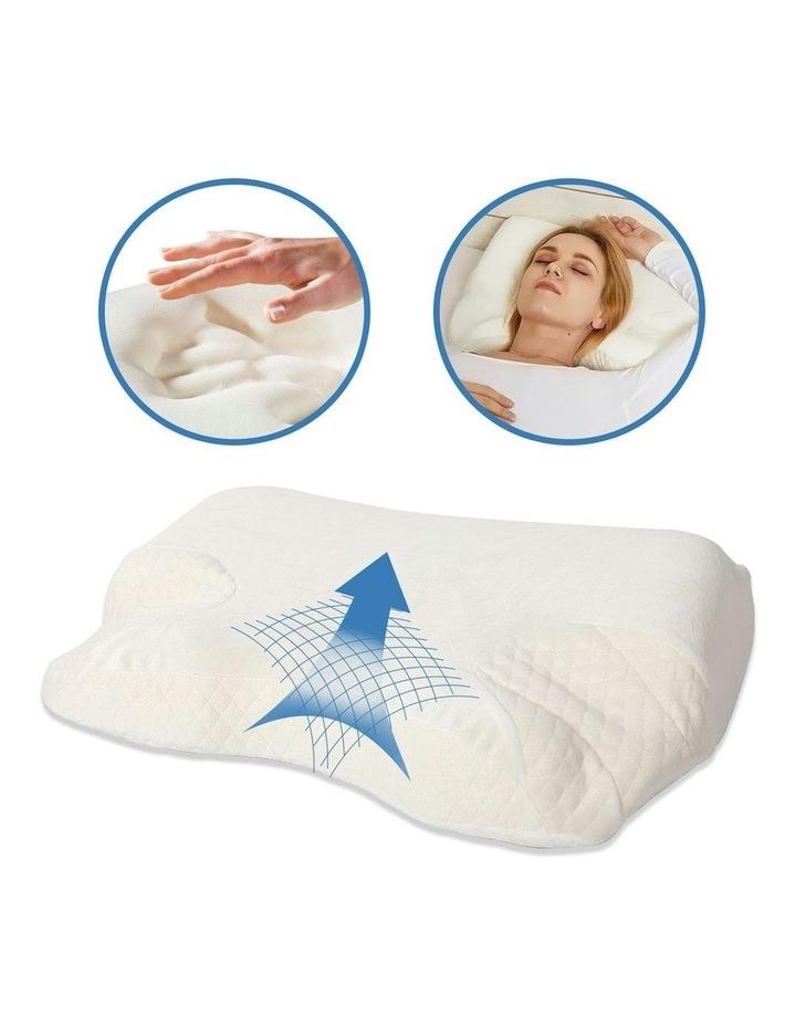 Living Today CPAP Contour Sleep Therapy Memory Foam Pillow in White