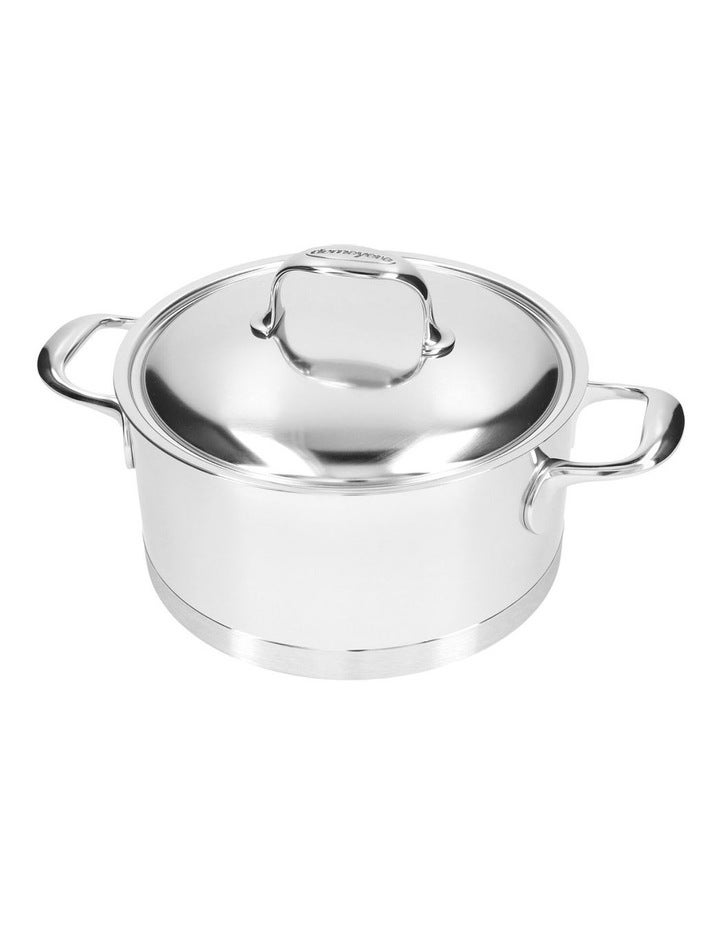 Demeyere Atlantis Casserole with Lid 22cm/4.0L in Silver