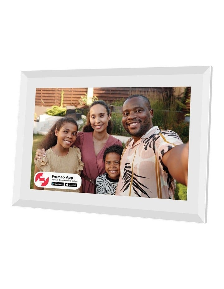 LIYFE 10.1 Wifi Photo Frame with Frameo in White LF576W White