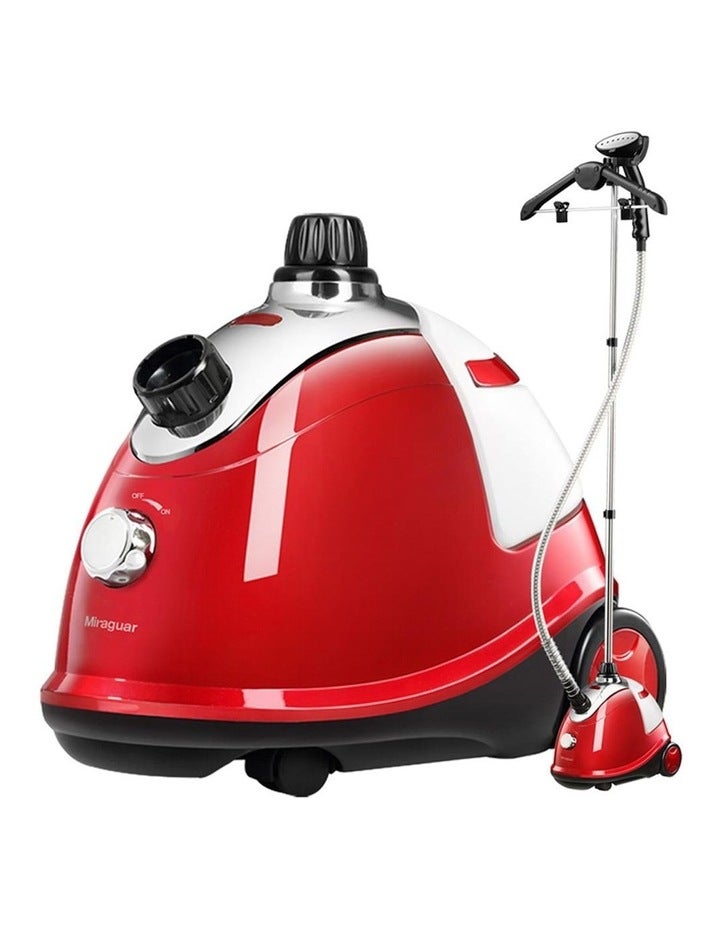 SOGA Portable Garment Steamer Cleaner in Red