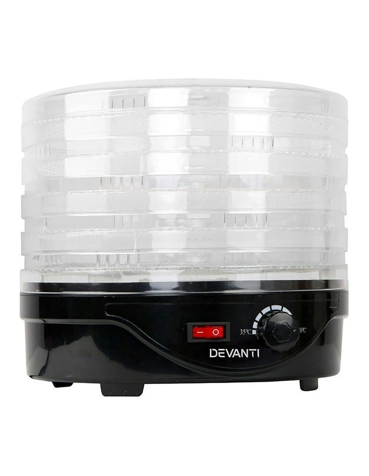 Devanti 5 Trays Food Dehydrator in Black