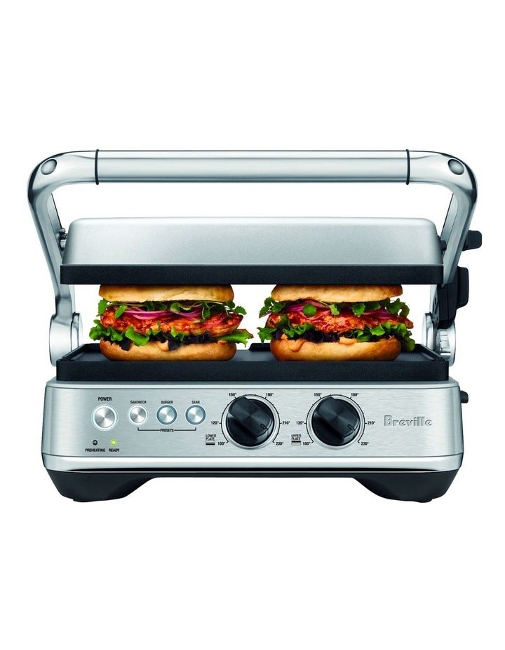 Breville The Sear and Grill in Brushed Stainless Steel BGR710BSS Silver
