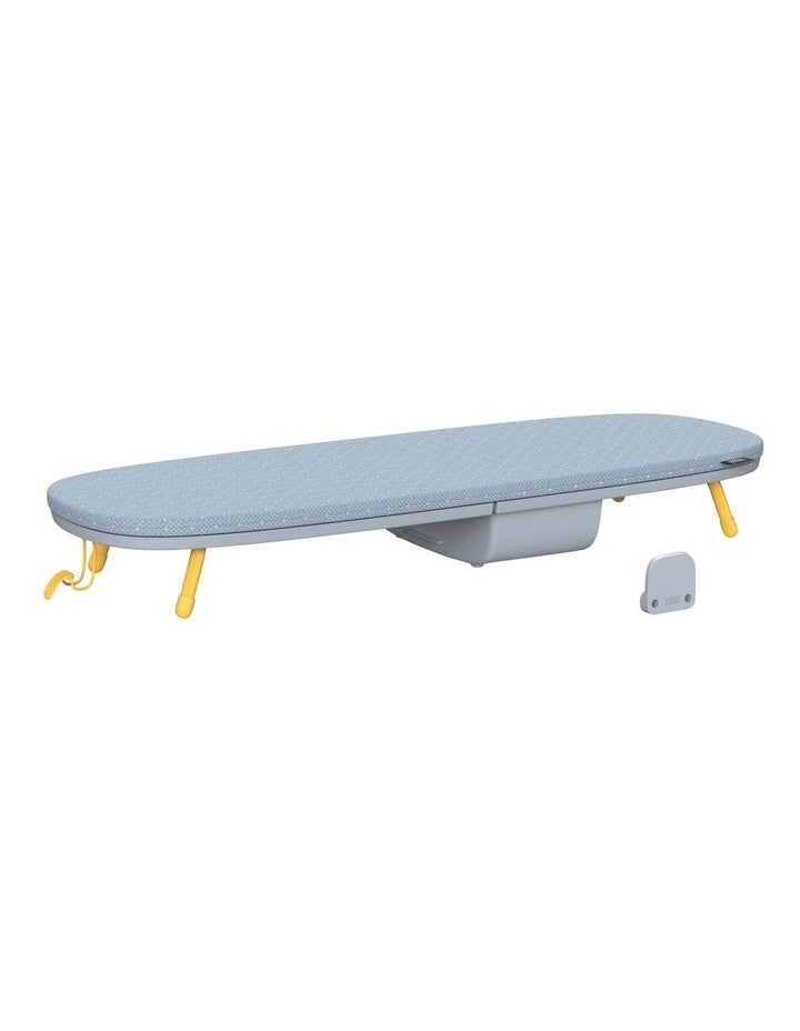 Joseph Joseph Pocket Folding Table-Top Ironing Board 50009 in Grey/Yellow Pewter