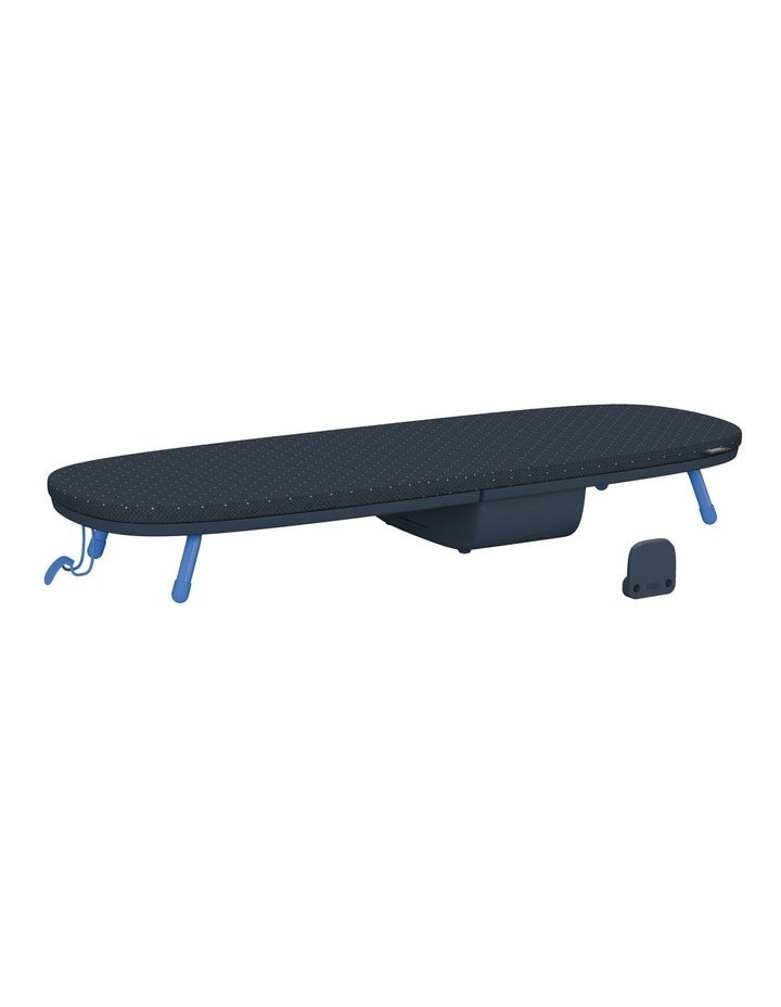 Joseph Joseph Pocket Plus Folding Table-Top Ironing Board in Black/Blue Black