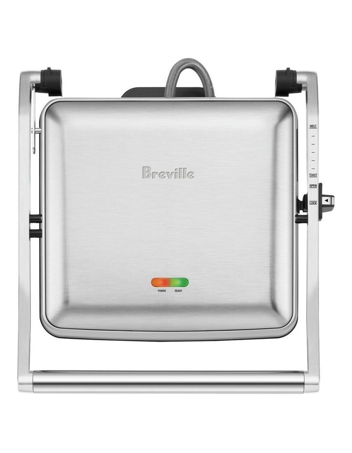 Breville The Toast And Melt 4 Slice Sandwich Press LSG545BSS2IAN1 Steel