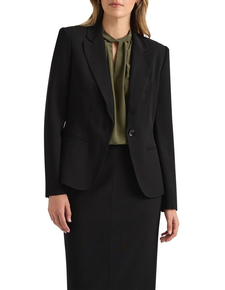 David Lawrence Edna Suit Blazer in Black 4