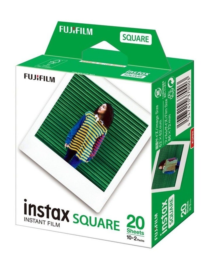 Fujifilm Instax Square Film 20 Pack 87301 White