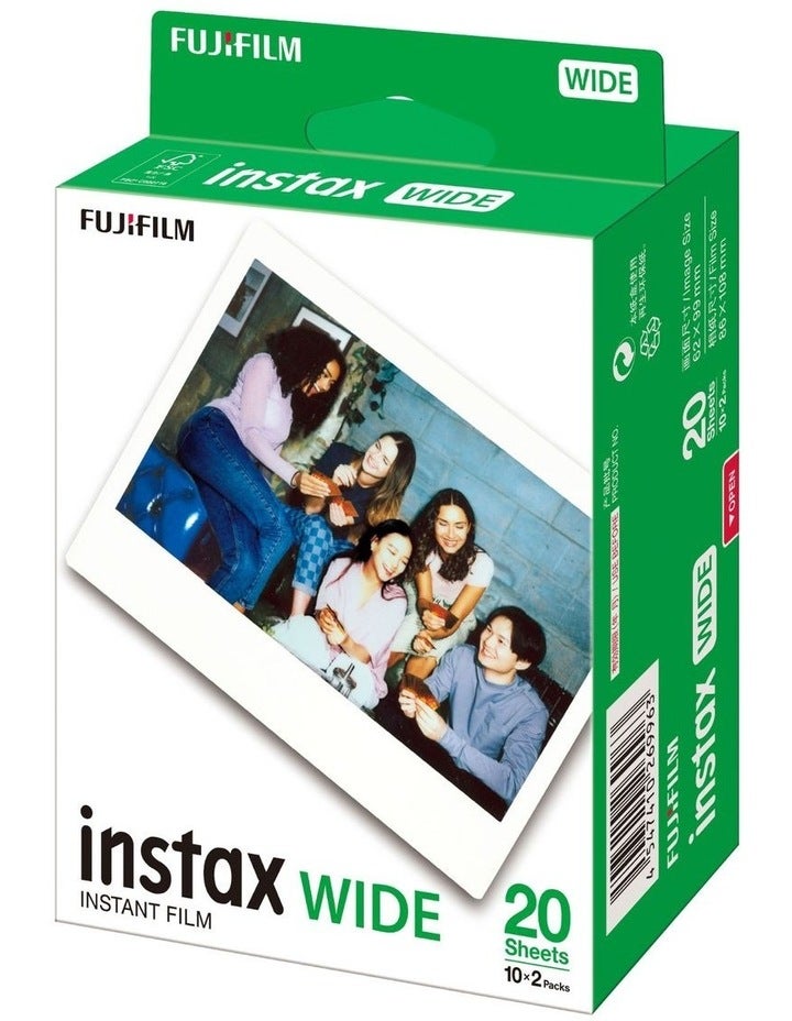 Fujifilm Instax 85405 Wide Film 20 Pack in White